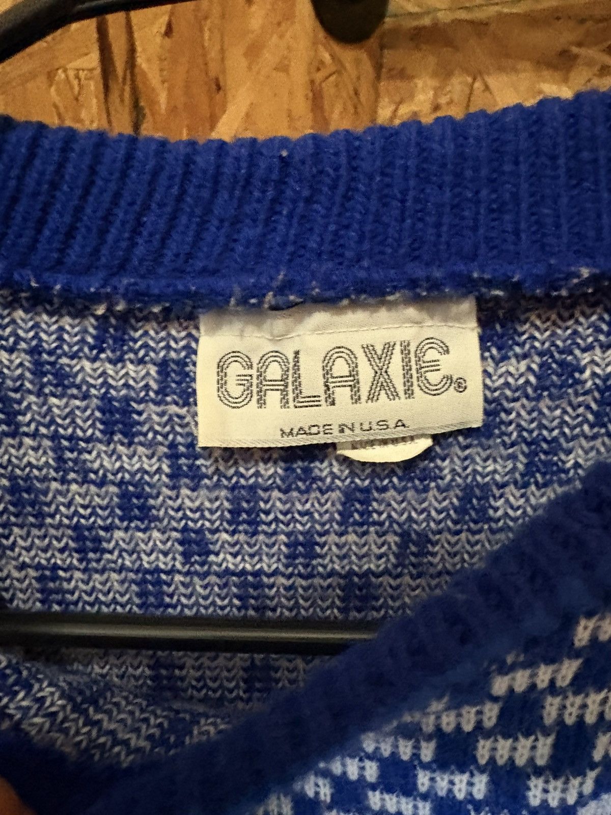 Designer × Vintage Vintage 1990s Galaxie knitwear Sweater Size US XL / EU 56 / 4 - 3 Thumbnail