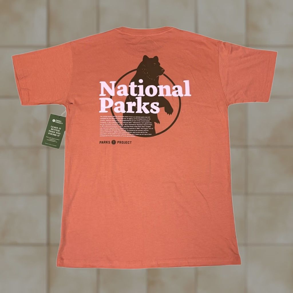Parks Project VINTAGE Parks Project Our National Parks Puff Print Pocket T Shirt Men's L Pink Size US L / EU 52-54 / 3 - 1 Thumbnail