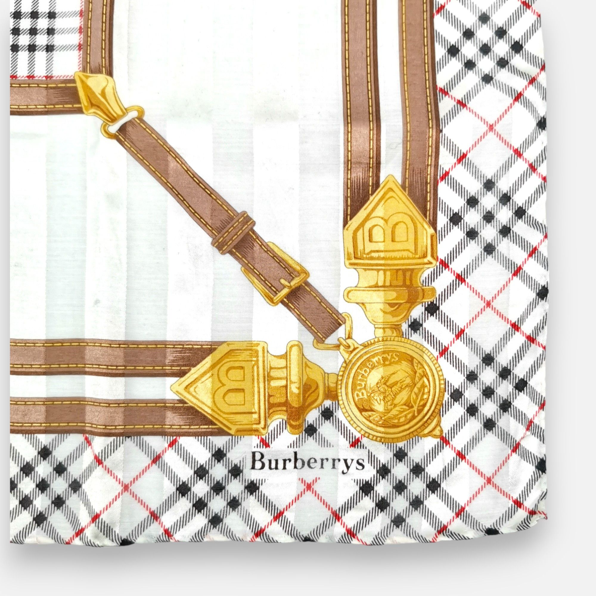 Burberry × Vintage Vintage Burberry Handkerchief Neckerchief Bandana Size ONE SIZE - 3 Thumbnail