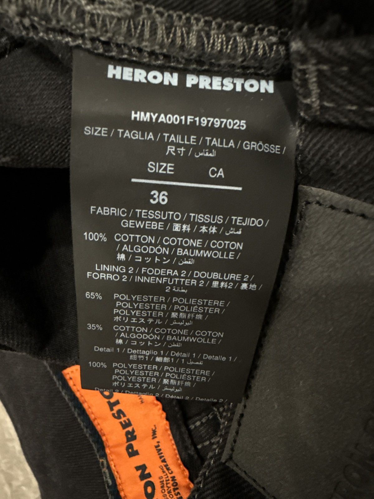 Heron Preston Heron Preston Tye-Dyed Black Jeans Size US 36 / EU 52 - 12 Thumbnail