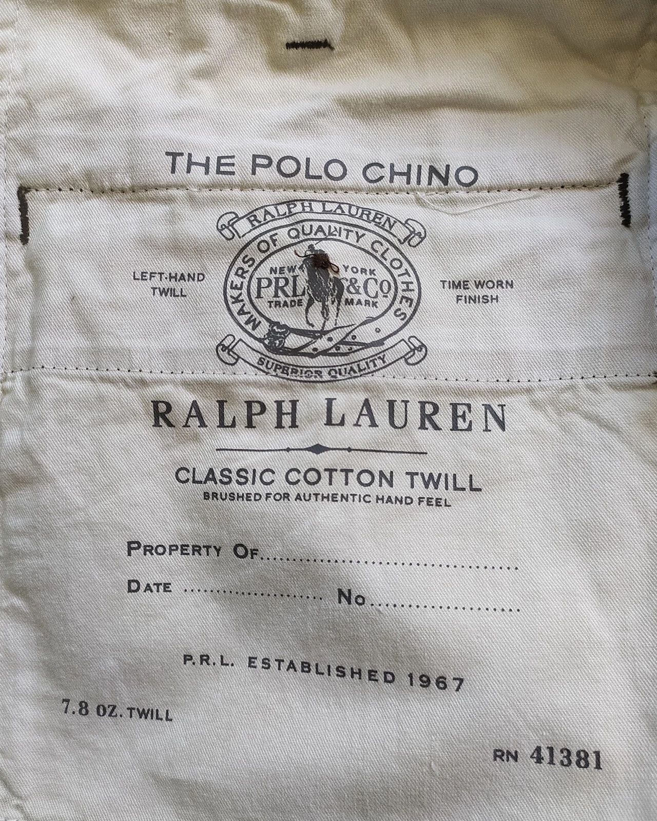 Polo Ralph Lauren Polo Ralph Lauren Classic Fit Chino Pant ATP 0119 Size US 38 / EU 54 - 7 Thumbnail