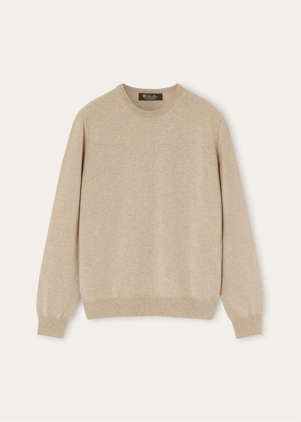 Loro Piana o1srvl11e0526 FAQ0619 Arona Crewneck Sweater in Beige Size M / US 6-8 / IT 42-44 - 1 Thumbnail