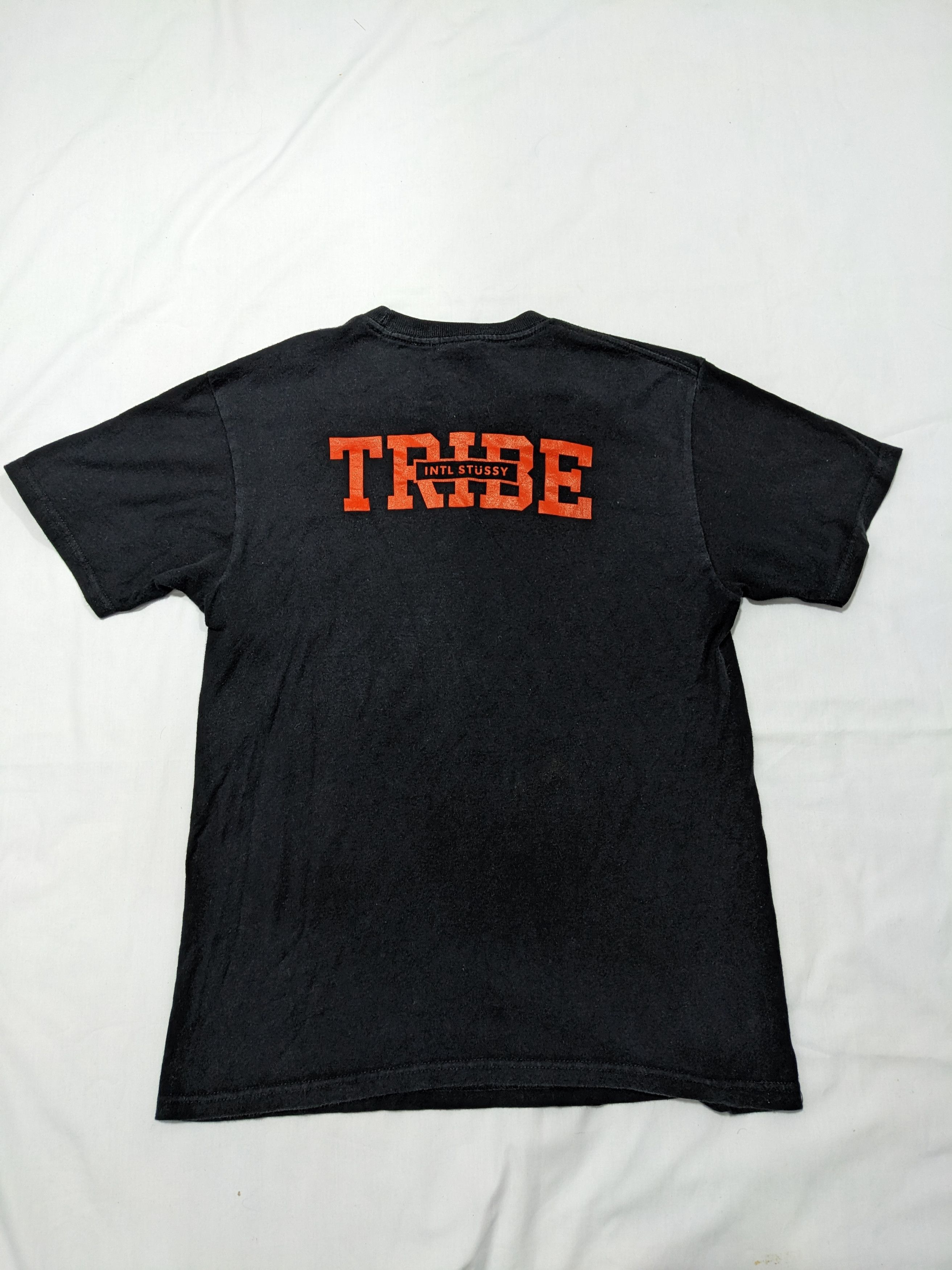 Stussy × Vintage Vintage Y2K Stussy International Tribe Backhit Black T Shirt Size US S / EU 44-46 / 1 - 2 Thumbnail