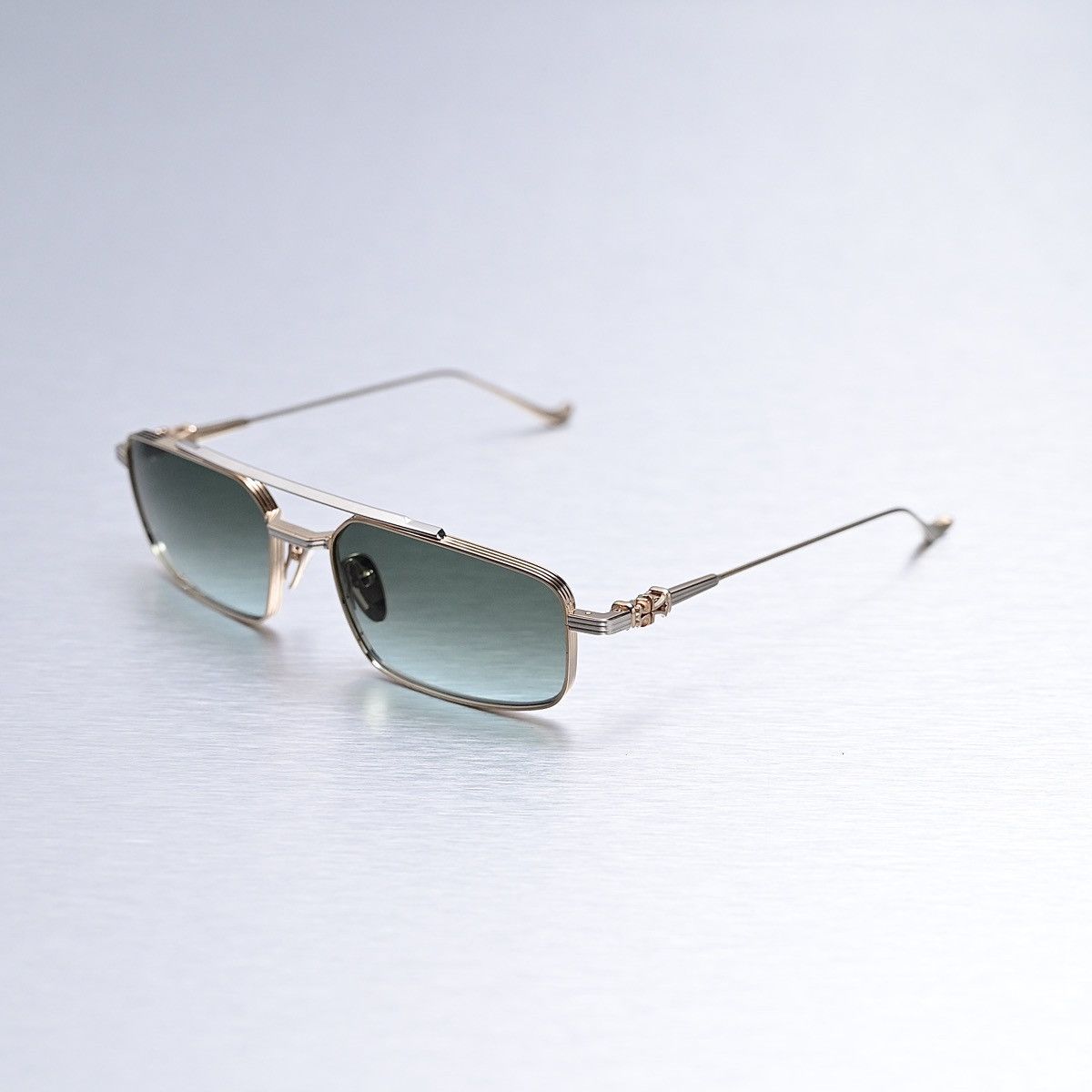 Chrome Hearts CHROME HEARTS LICK'N GOLD PLATED - SHINY SILVER SUNGLASSES Size ONE SIZE - 1 Thumbnail