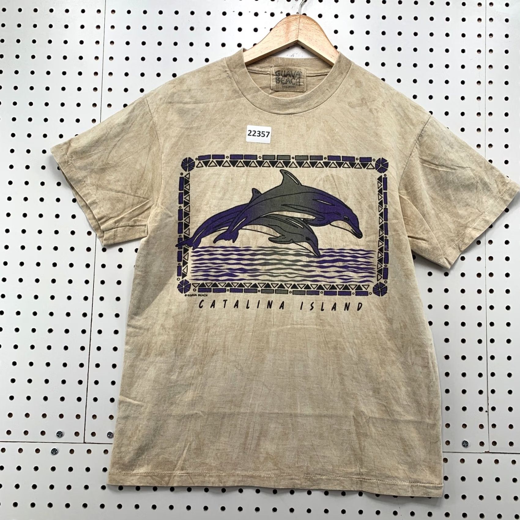 Catalina Vintage Guava Beach Dolphin Catalina Island Shirt Brown Adult Small 90s 80s Beach Crew Neck T-Shirt Mens Size US S / EU 44-46 / 1 - 5 Thumbnail