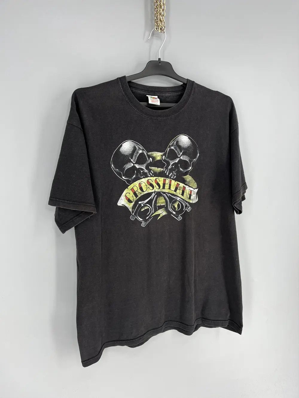 Band Tees Crossplane Skulls Vintage Y2K Rock Metal Size XL Black Size US XL / EU 56 / 4 - 2 Thumbnail