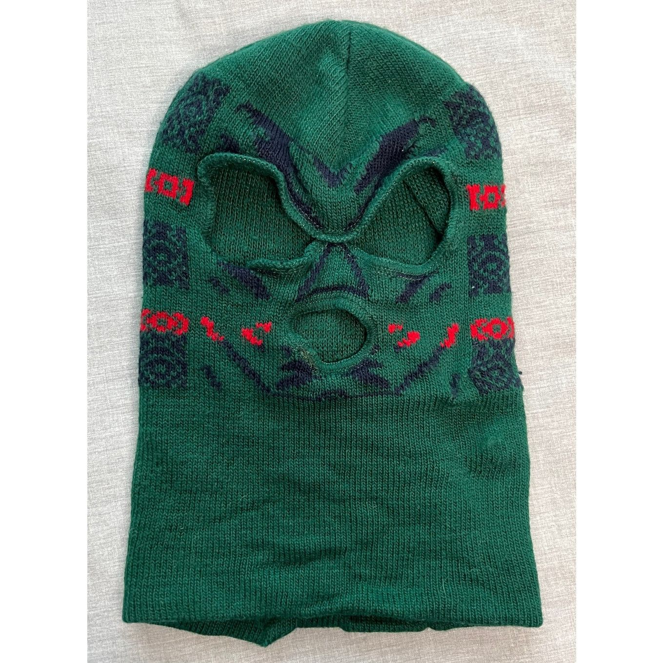 Vintage Vintage Aztec Tribal Pattern Knit Ski Mask Balaclava Size ONE SIZE - 1 Thumbnail