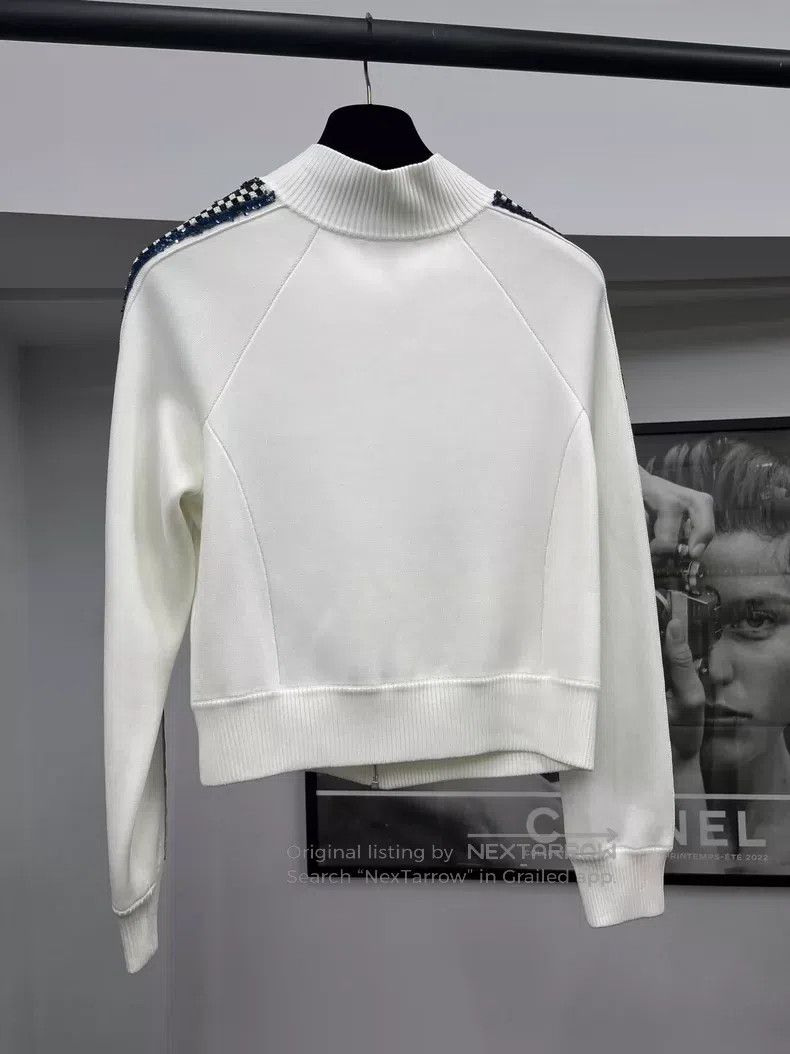 Chanel Chanel 23C Heavy Industry Nail Bead Badge Baseball Jacket Size XS / US 0-2 / IT 36-38 - 4 Thumbnail