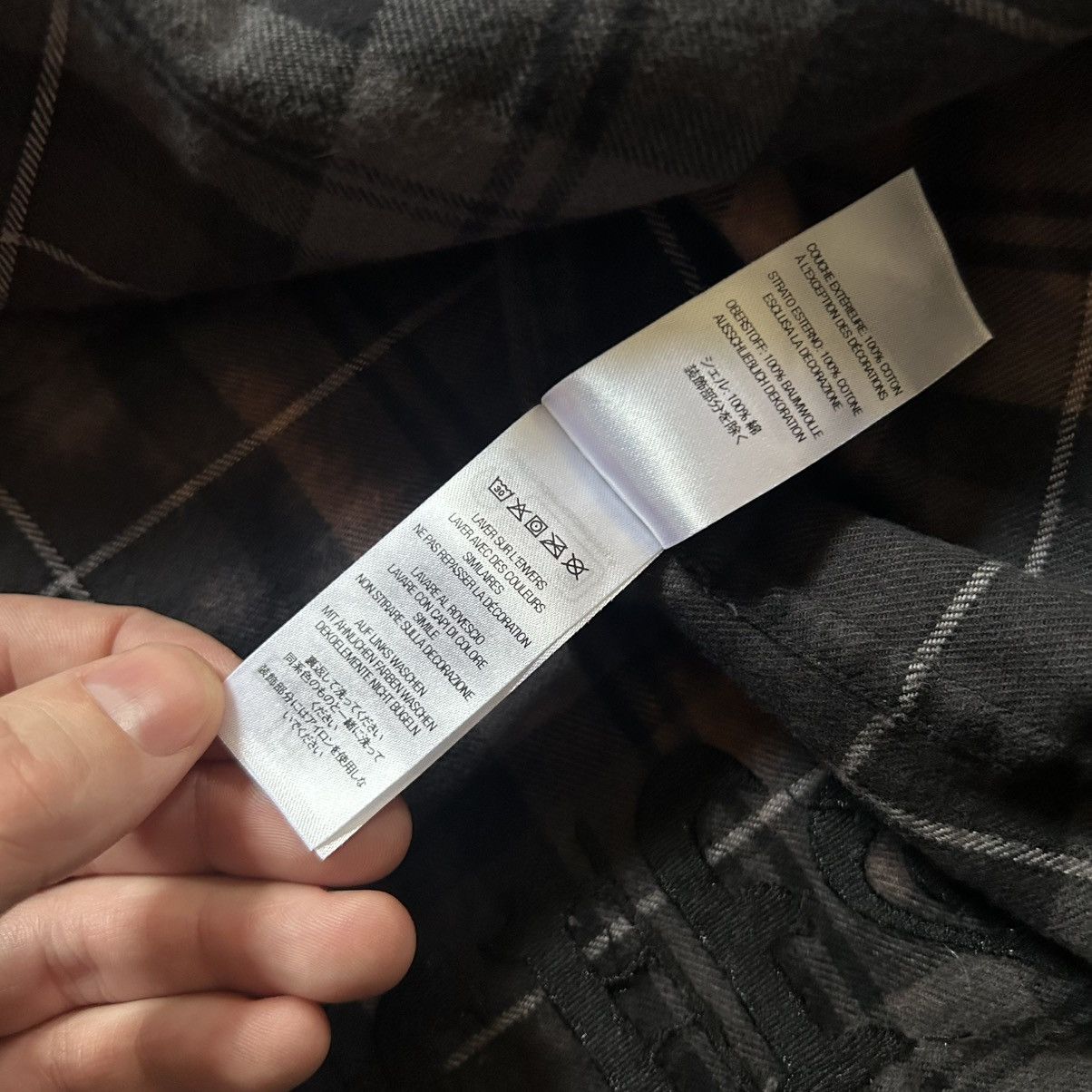 Supreme 1973 THE EXORCiST TARTAN PLAiD FLANNEL SHiRT ACiD WASH BLACK Size US L / EU 52-54 / 3 - 11 Thumbnail