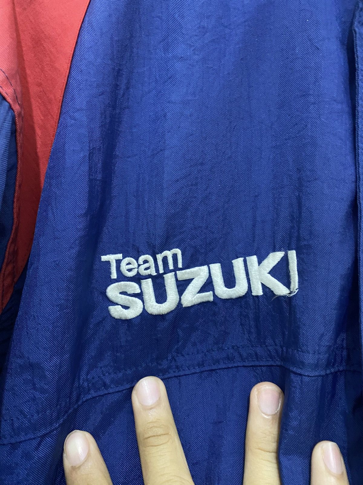 Japanese Brand × Vintage Vintage Team Suzuki Racing Motor GP Big Logo Bomber Jacket Size US M / EU 48-50 / 2 - 7 Thumbnail