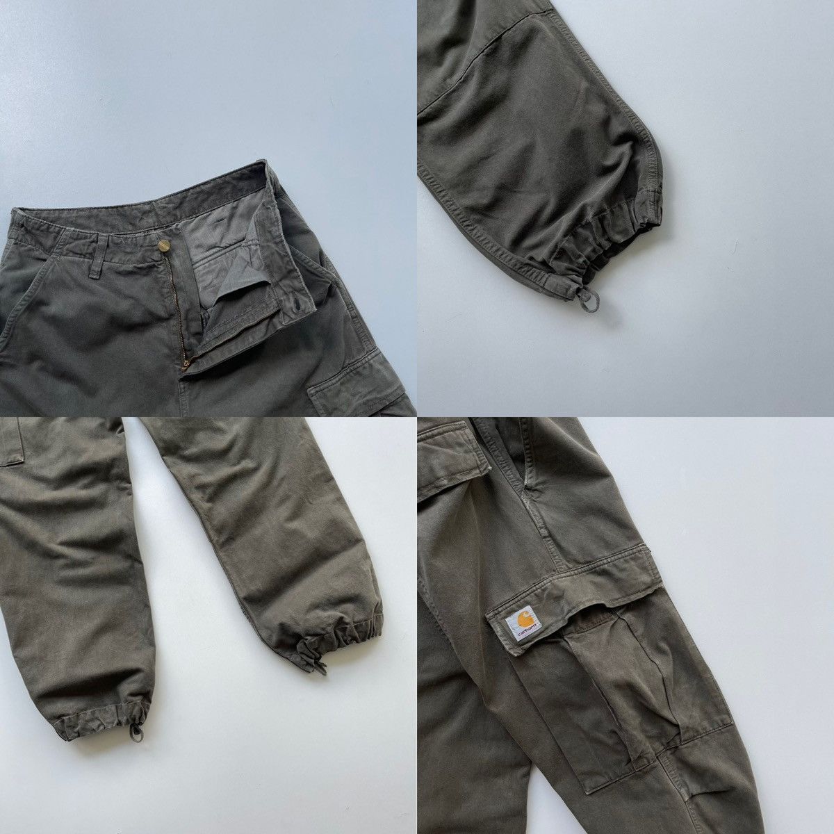 Carhartt Carhartt Vintage Baggy Cargo Pants Washed Green Y2K Gorpcore Size US 28 / EU 44 - 5 Thumbnail
