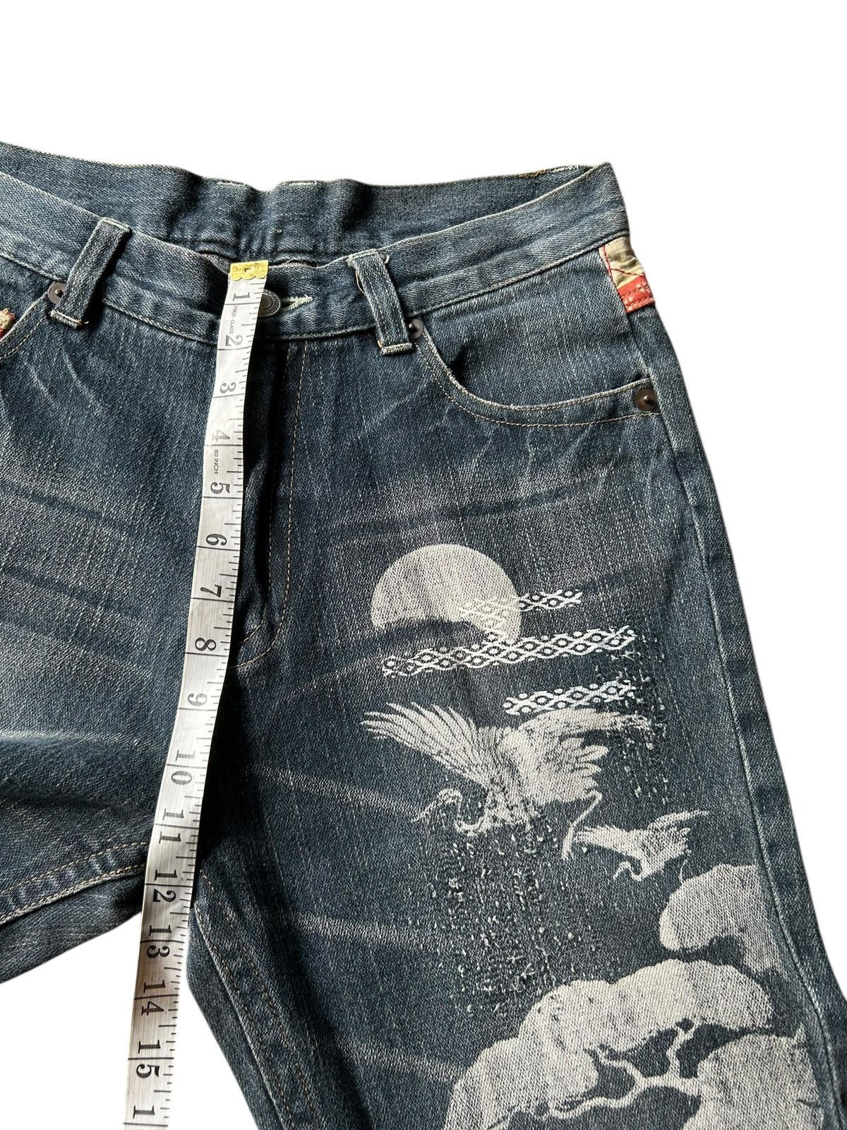 Kapital Karakuri Tamashii Inspired Japanese Distressed Denim Jeans Size US 31 - 15 Thumbnail