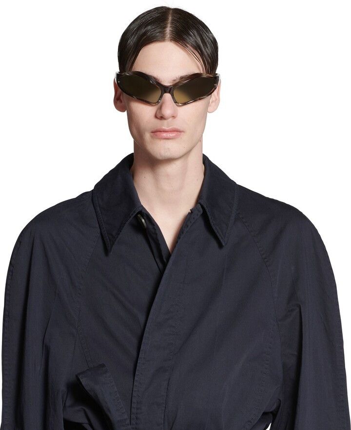 Balenciaga o1mt1gz1224 Deconstructed Carcoat in Navy Blue Size XXS / US 00 / IT 34 - 6 Thumbnail