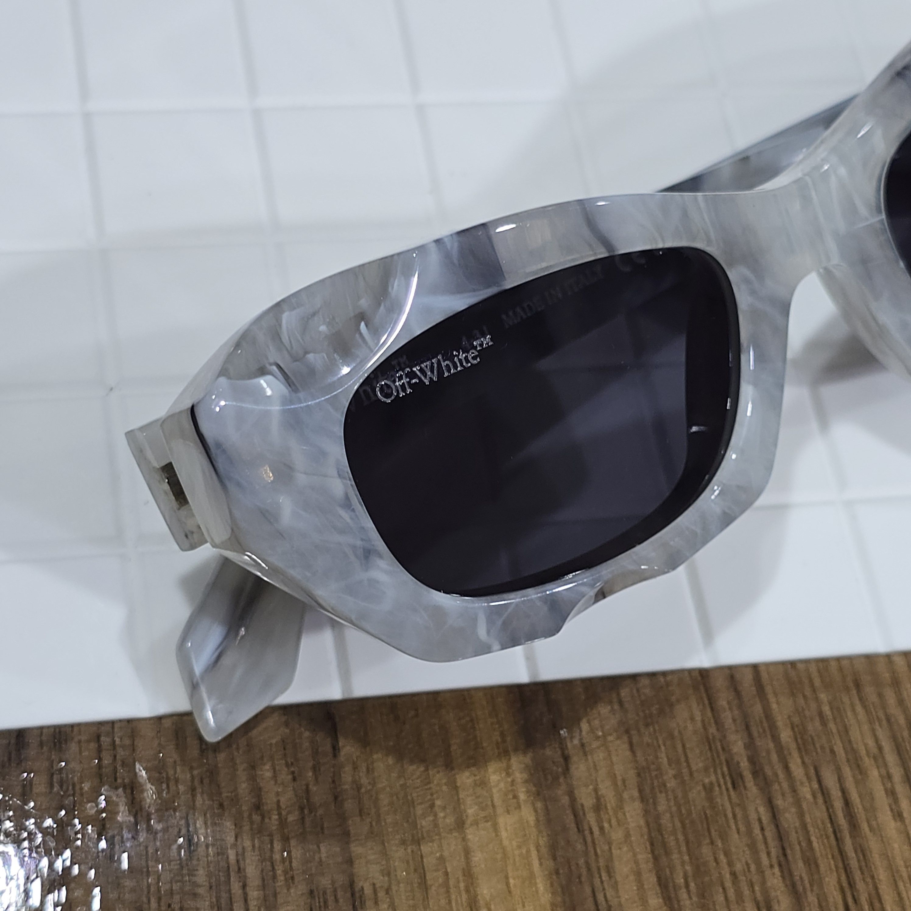 Off-White OFF WHITE Marble-effect Sunglasses Size ONE SIZE - 7 Thumbnail