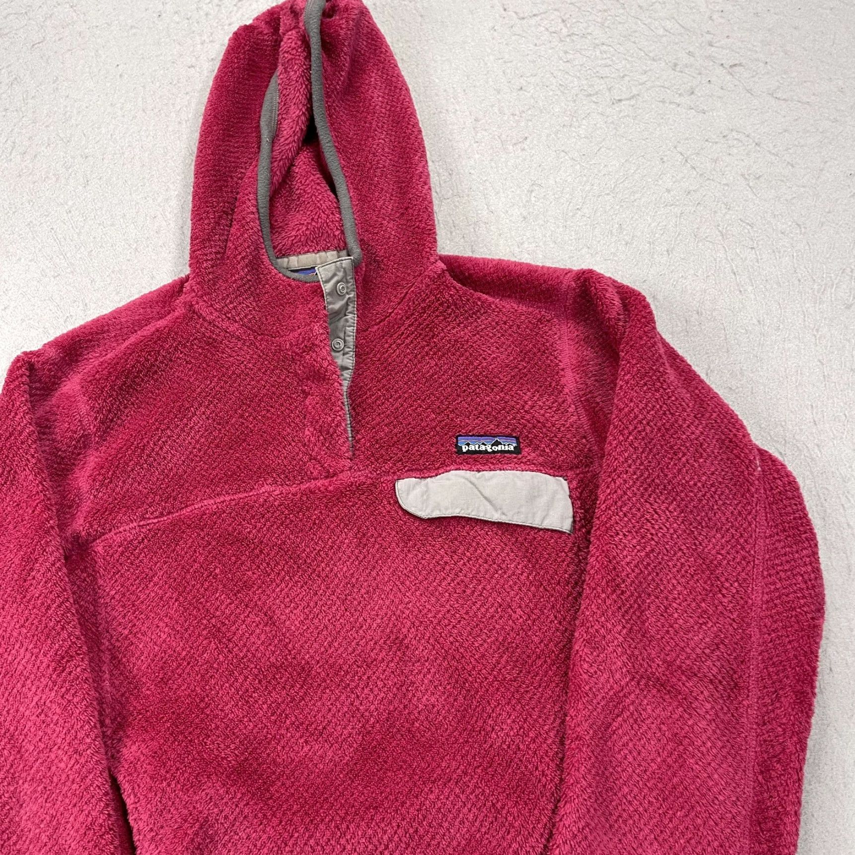 Patagonia Patagonia Jacket Pink Womens Medium Re Tool Snap Hoody Pullover Polartec Fleece Size M / US 6-8 / IT 42-44 - 3 Thumbnail