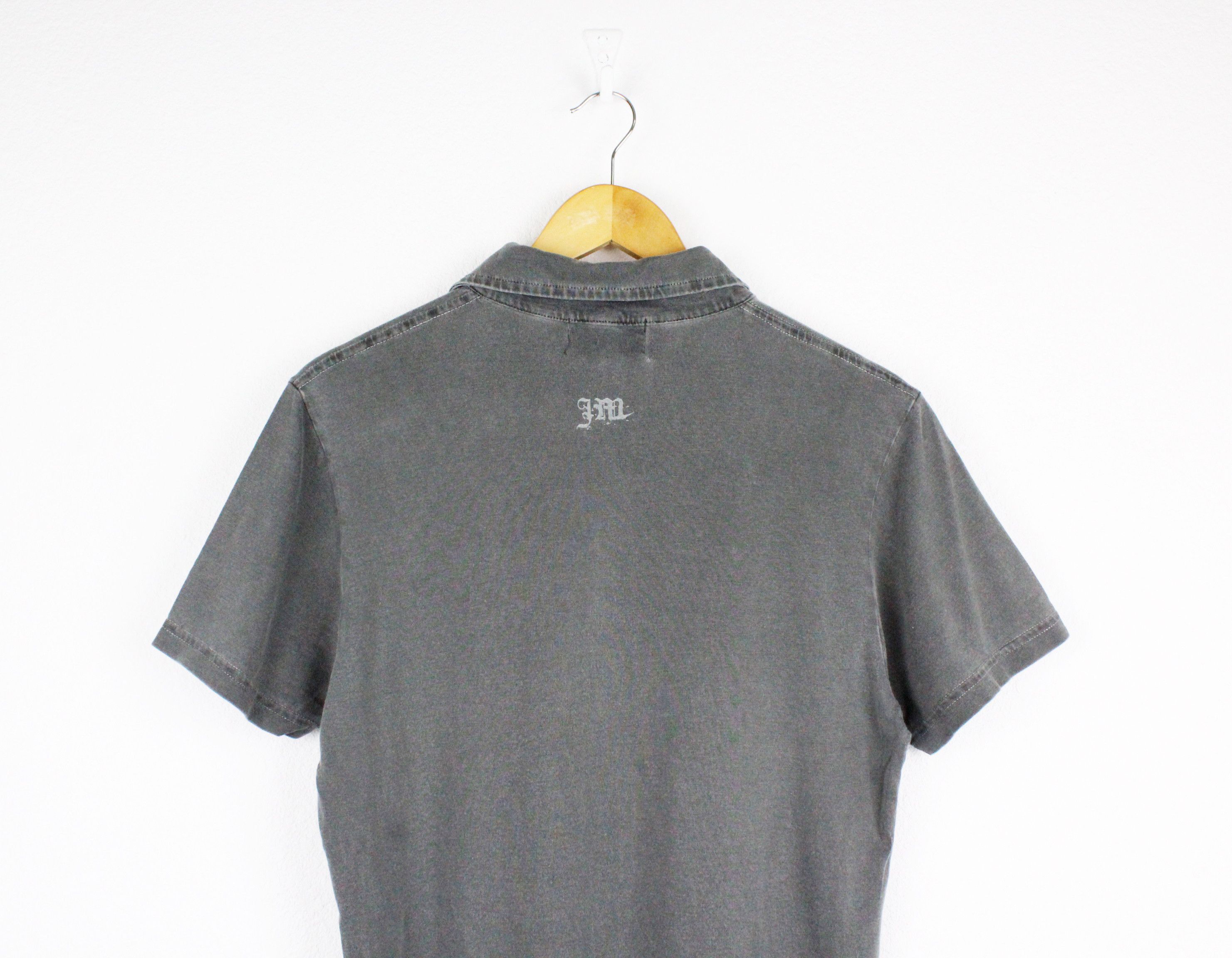 Juicy Couture Jeans Juicy Couture Pale Washed Gray Logo Polo Shirt Y2K Size US S / EU 44-46 / 1 - 6 Thumbnail