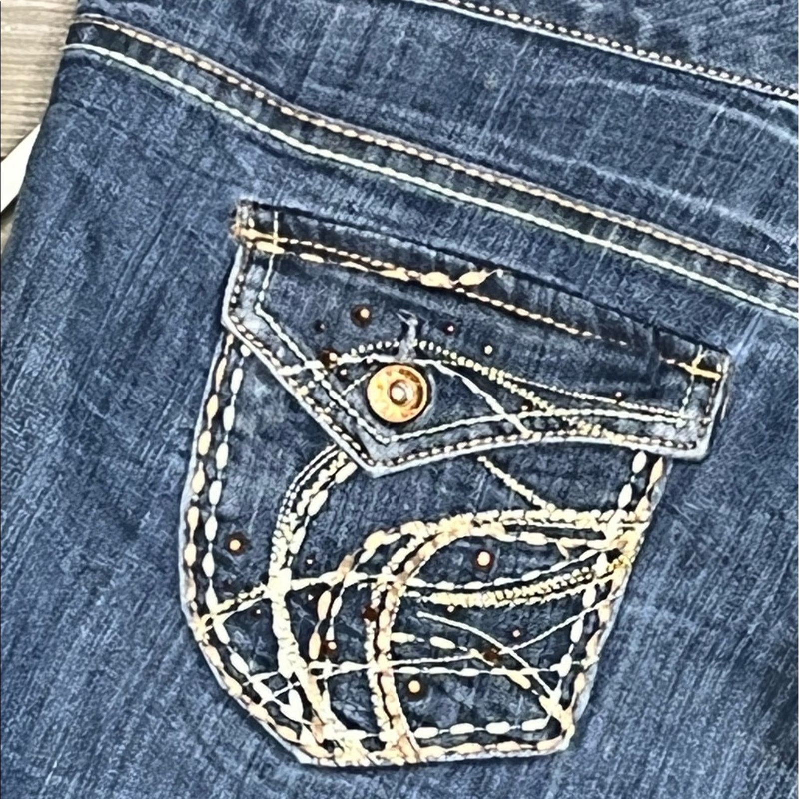 Aria Aria Jeans Avalon Embroidered jeans size 13/14 Size 36" / US 14 / IT 50 - 5 Thumbnail