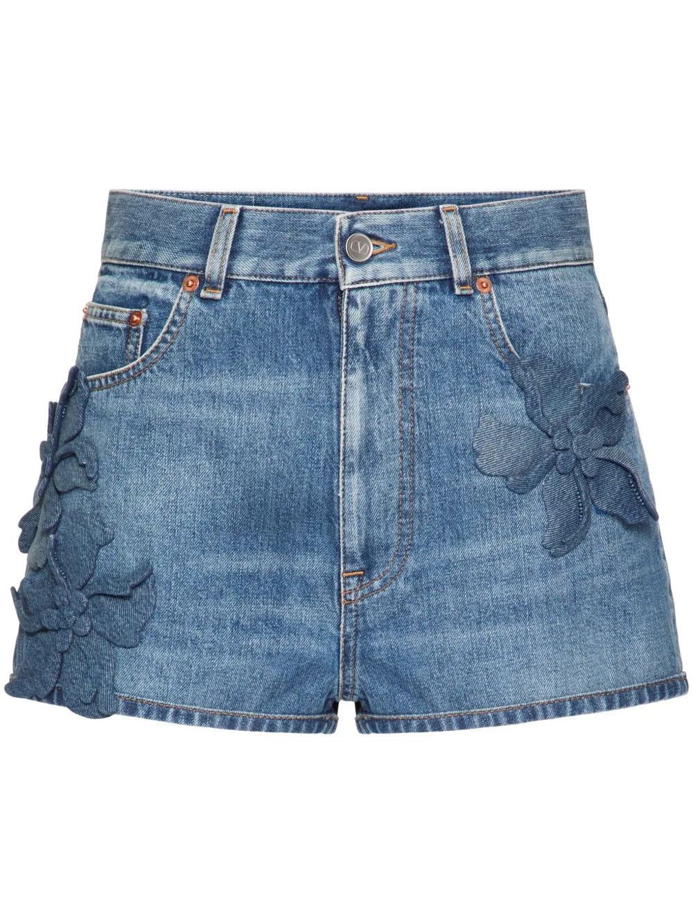 Valentino o1y0326 Denim Short in Blue Size 25" / US 0 / IT 36 - 1 Thumbnail