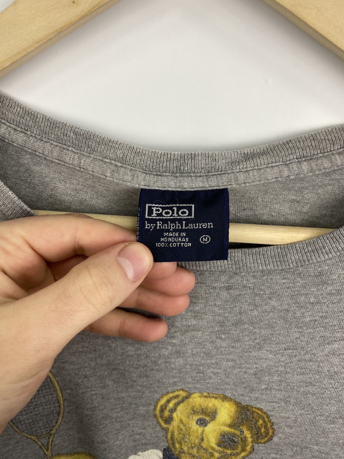 Polo Ralph Lauren 🇺🇸 Vintage 90s Polo Bear Ralph Lauren T-Shirt Rare Retro Hype Size US M / EU 48-50 / 2 - 5 Thumbnail