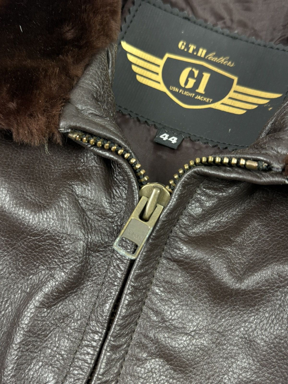 Vintage Vintage G.T.H Leathers G1 USN Flight Jacket Size US XL / EU 56 / 4 - 8 Thumbnail