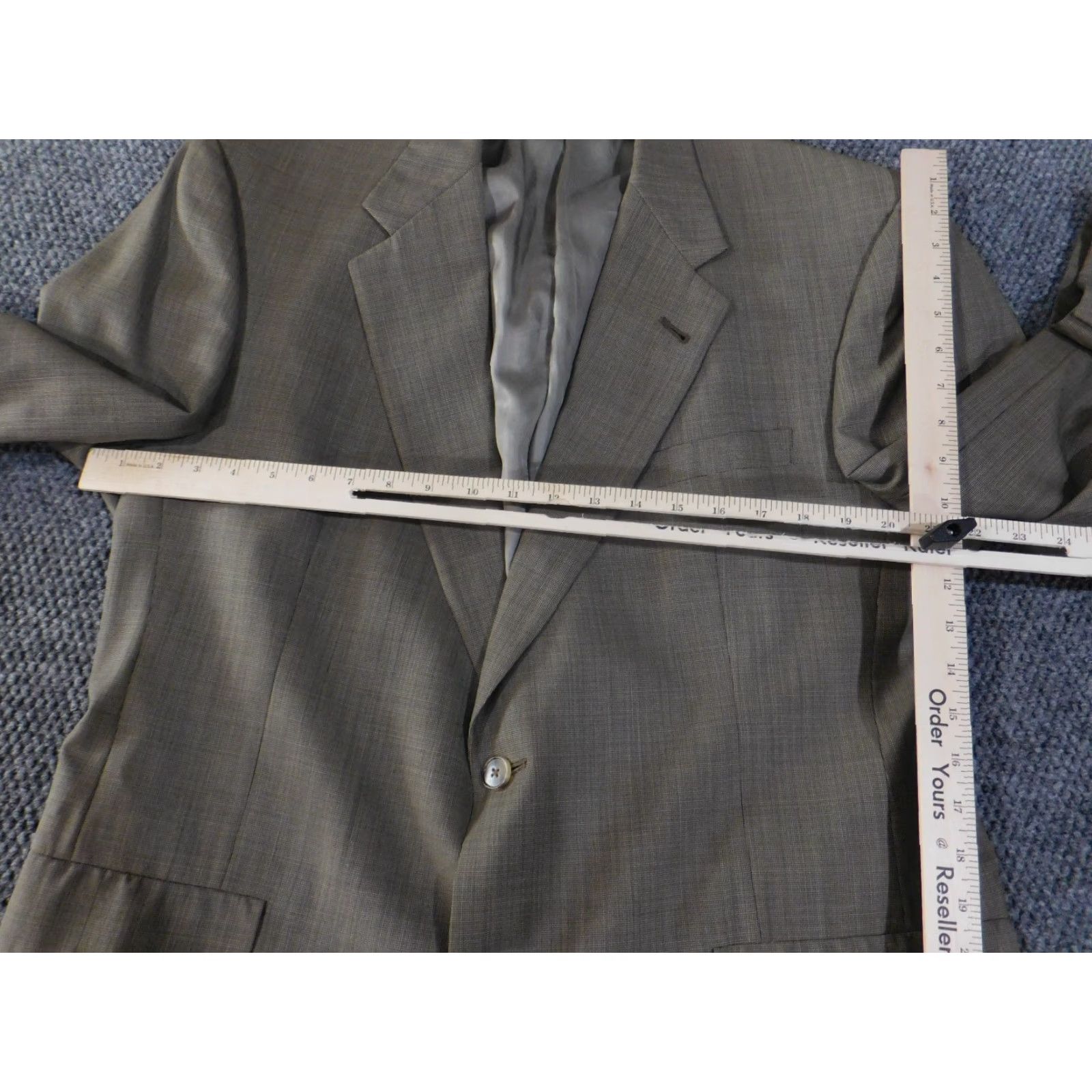 Banana Republic Hart Schaffner Marx blazer mens 44L tan wool classic two button Size 42R - 4 Thumbnail