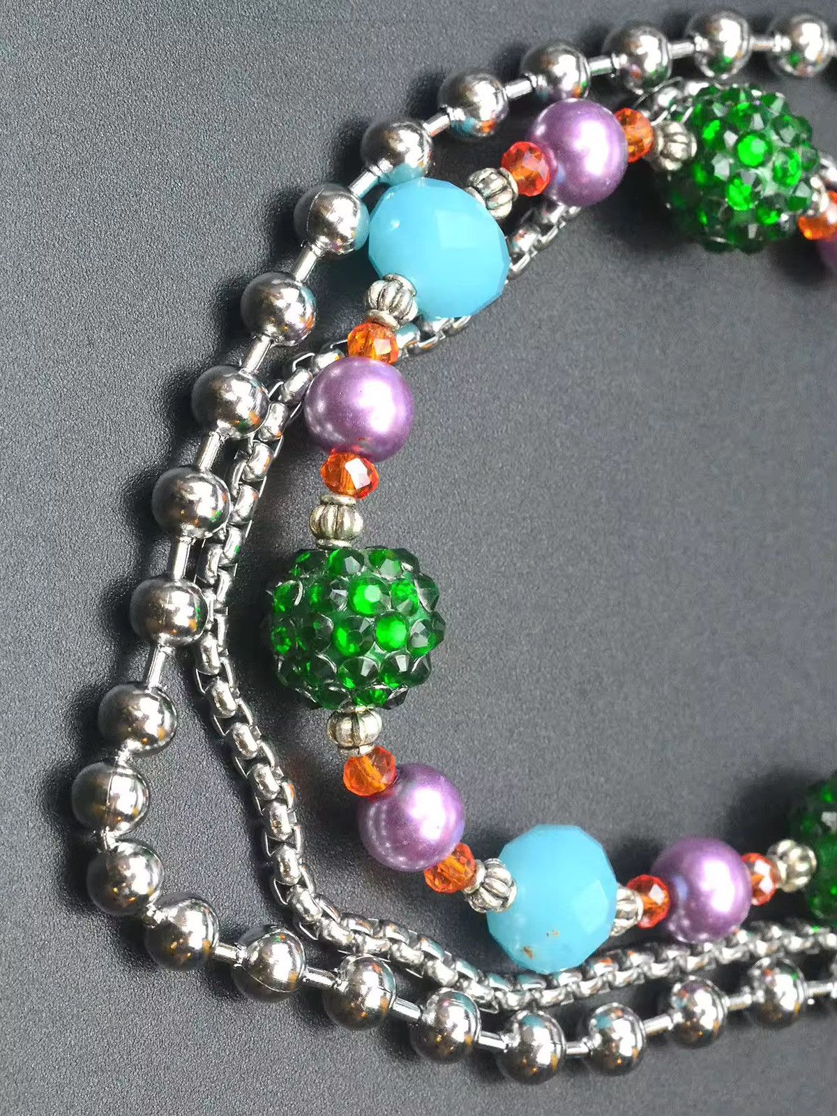 Other 3 layer colourful beaded Pants Chain Size ONE SIZE - 5 Thumbnail