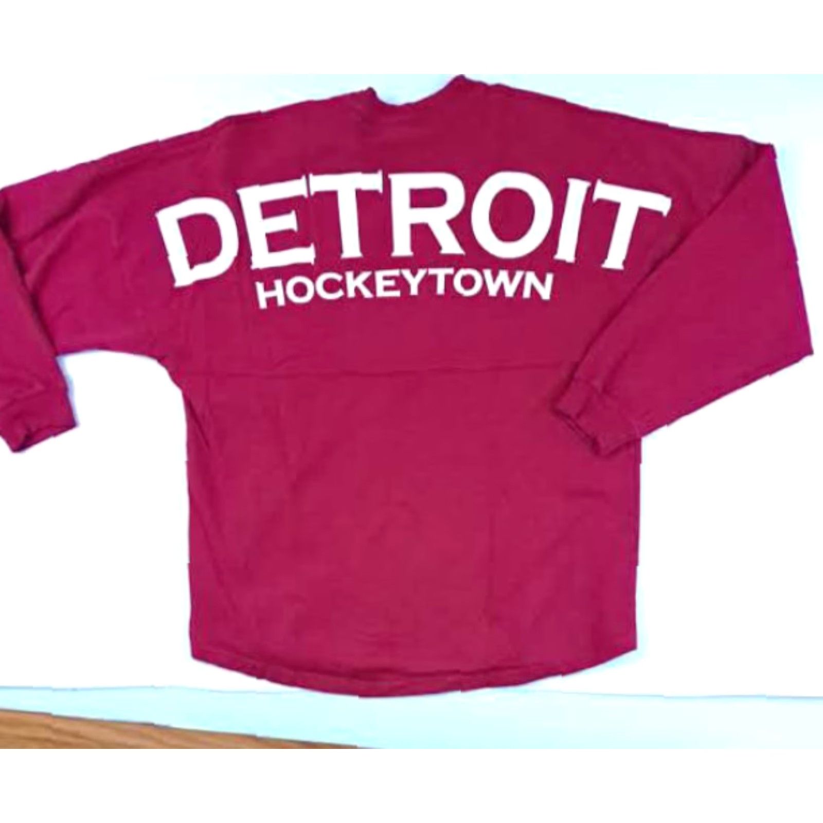 ESPIRIT Vintage Spirit Detroit Red Wings Hockeytown Heavy-Duty Jersey T-Shirt LG 90s Mens Red Shirt Size US L / EU 52-54 / 3 - 5 Thumbnail