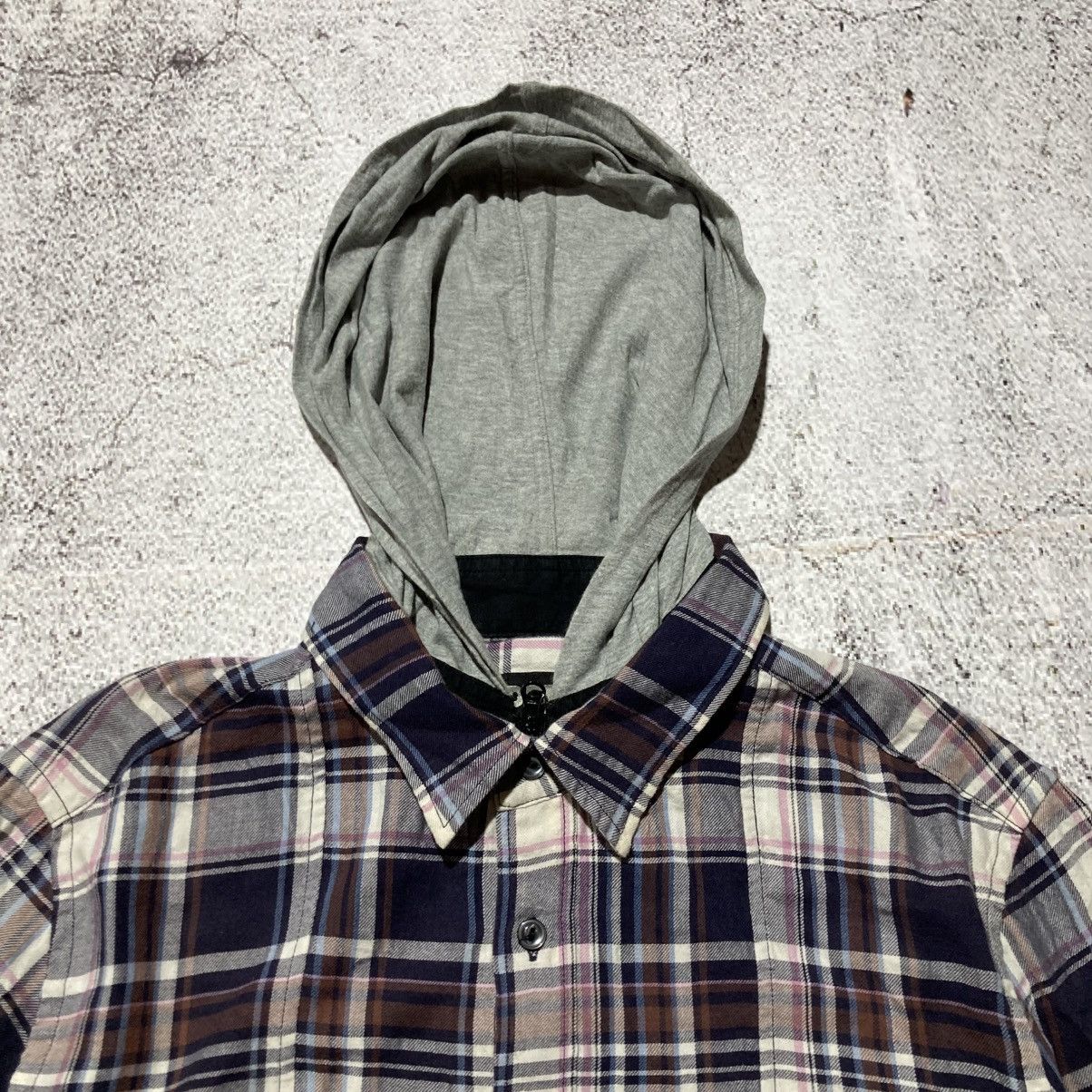 PPFM 2000s PPFM Double Layer Flanel Plaid Hoodie Lgb Punk Style Size US M / EU 48-50 / 2 - 6 Thumbnail
