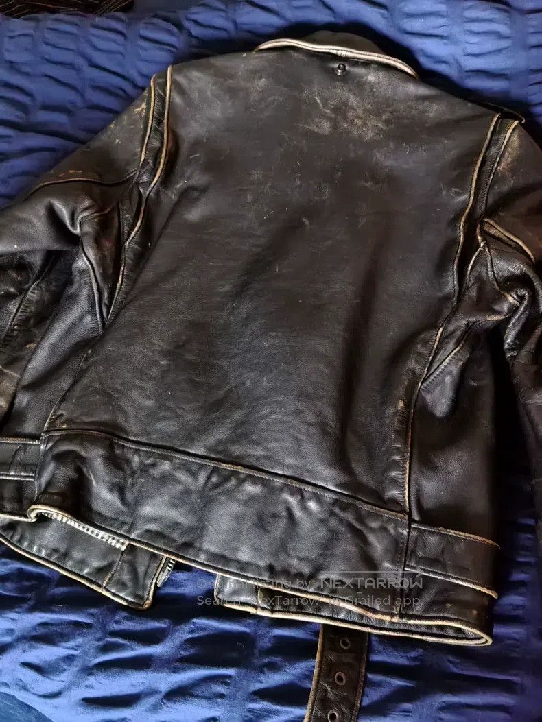 Schott Schott Motorcycle leather coat Size US L / EU 52-54 / 3 - 7 Thumbnail