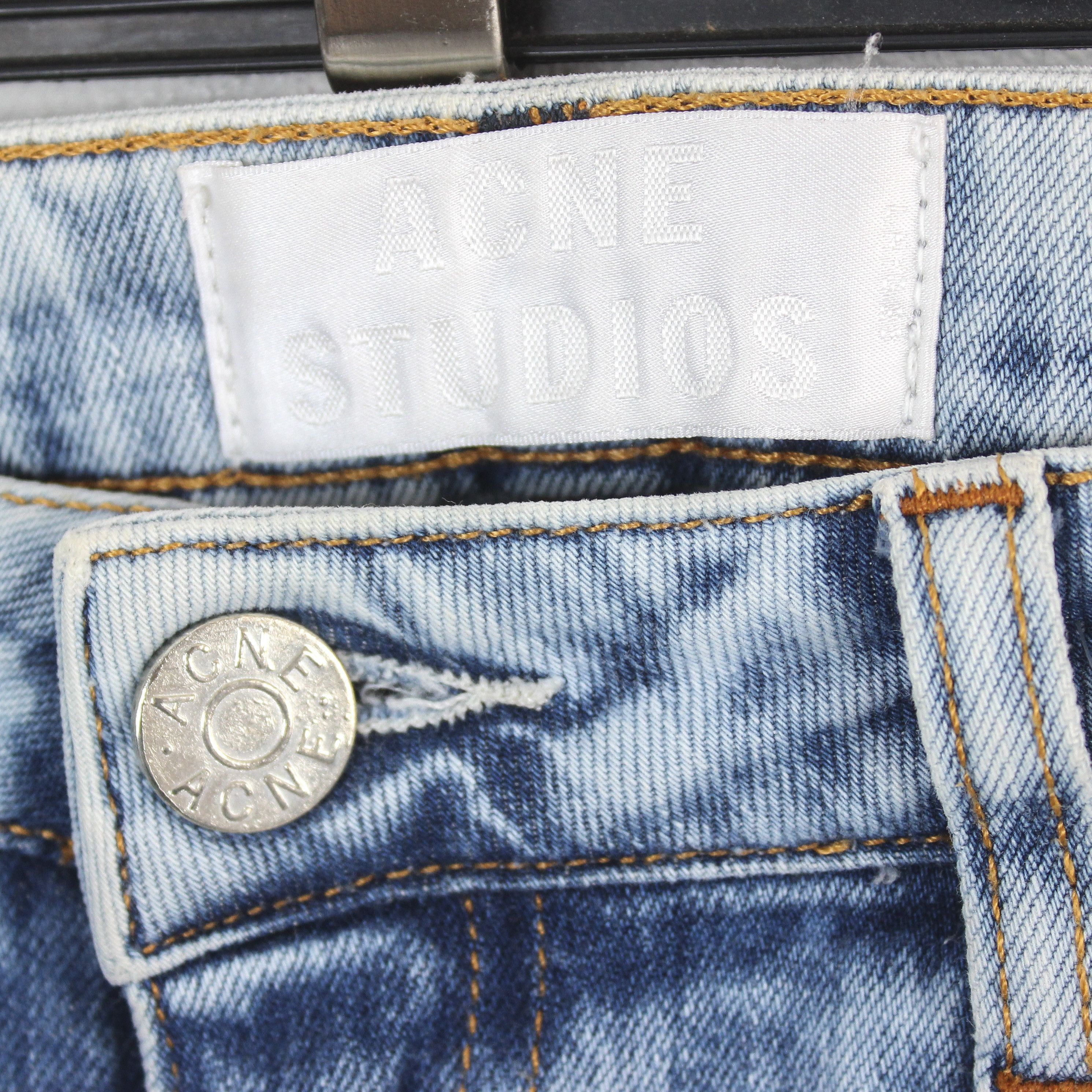 Acne Studios × Designer FLEX S SILVER VINT Women W27 L32 Stretch Slim Jeans Denim Size 27" / US 4 / IT 40 - 4 Thumbnail