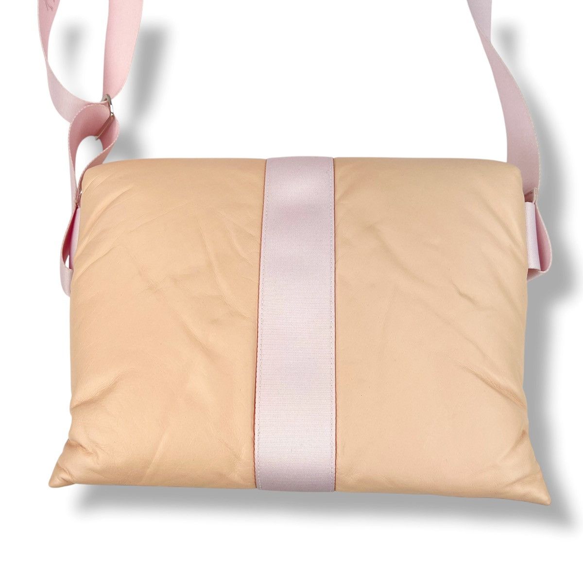 Burberry Burberry Pillow Messenger Bag Peach Leather Size ONE SIZE - 3 Thumbnail