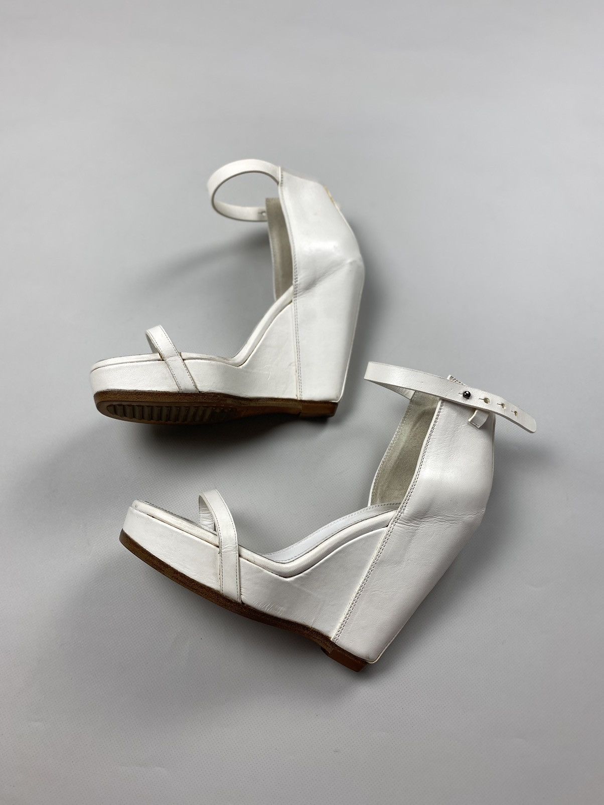 Rick Owens Rick Owens avant-garde ladies leather platform heels sandals Size US 9 / IT 39 - 23 Thumbnail