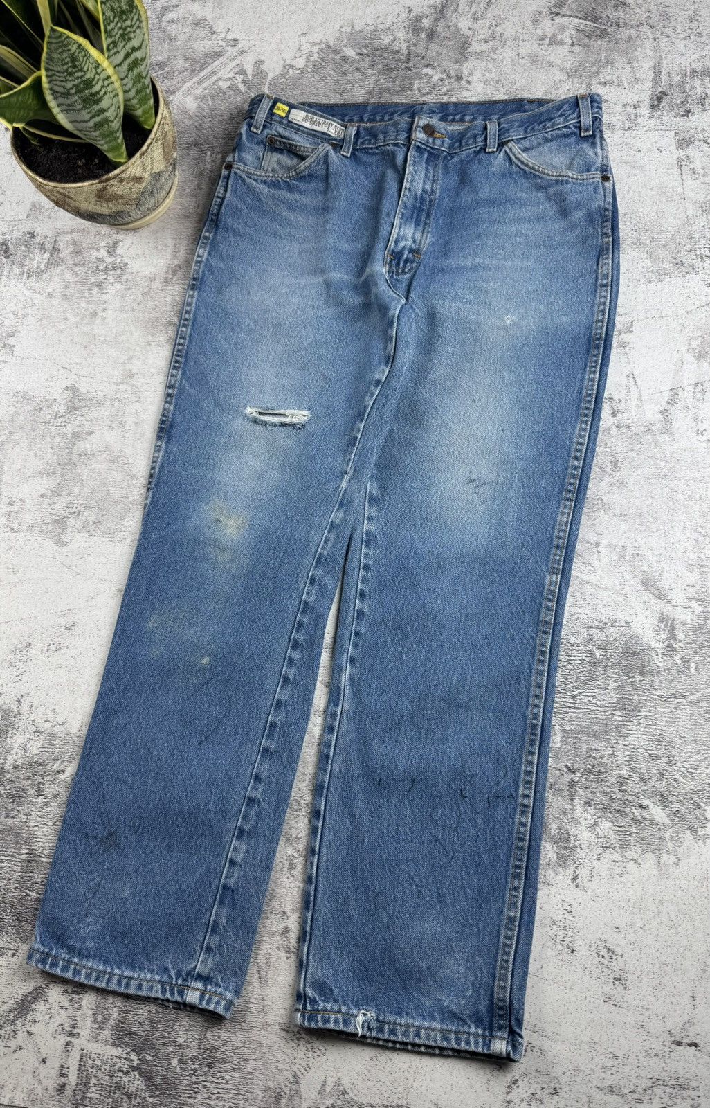 Dickies Faded Dickies Work Y2K Very Worn Denim 38/32 Jeans Pants Size US 38 / EU 54 - 4 Thumbnail