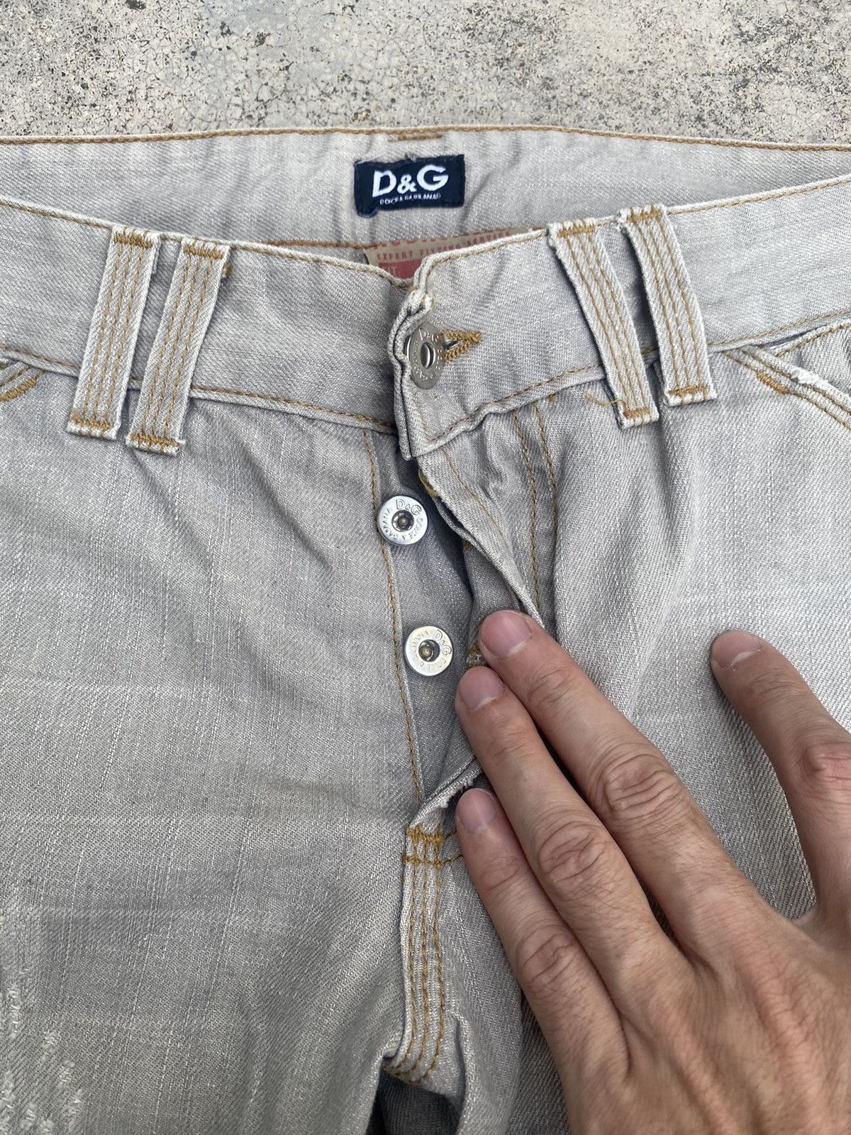 Designer × Dolce & Gabbana Dolce & Gabbana Boro Slim Fit Jeans Size US 32 / EU 48 - 10 Thumbnail