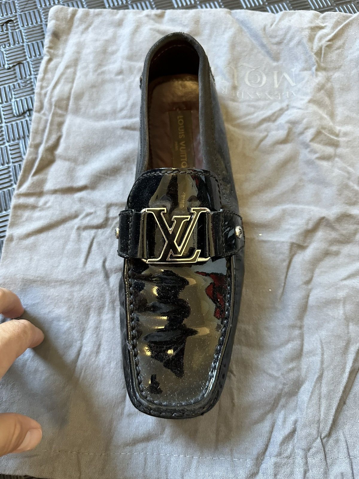Louis Vuitton Black patent leather, Louis Vuitton drivers Size US 9 / EU 42 - 11 Thumbnail