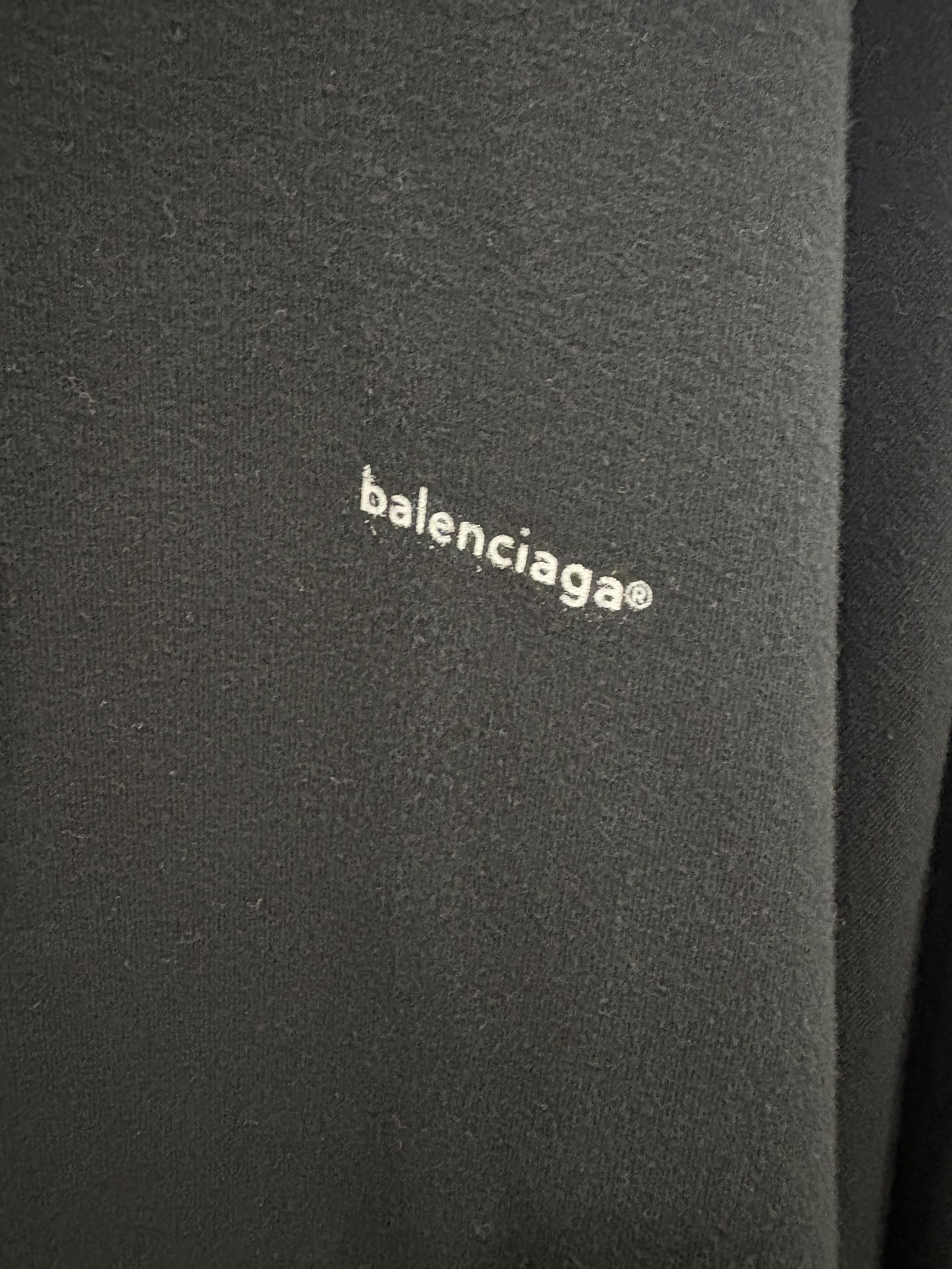 Balenciaga Balenciaga Logo Black Hoodie Size US S / EU 44-46 / 1 - 3 Thumbnail
