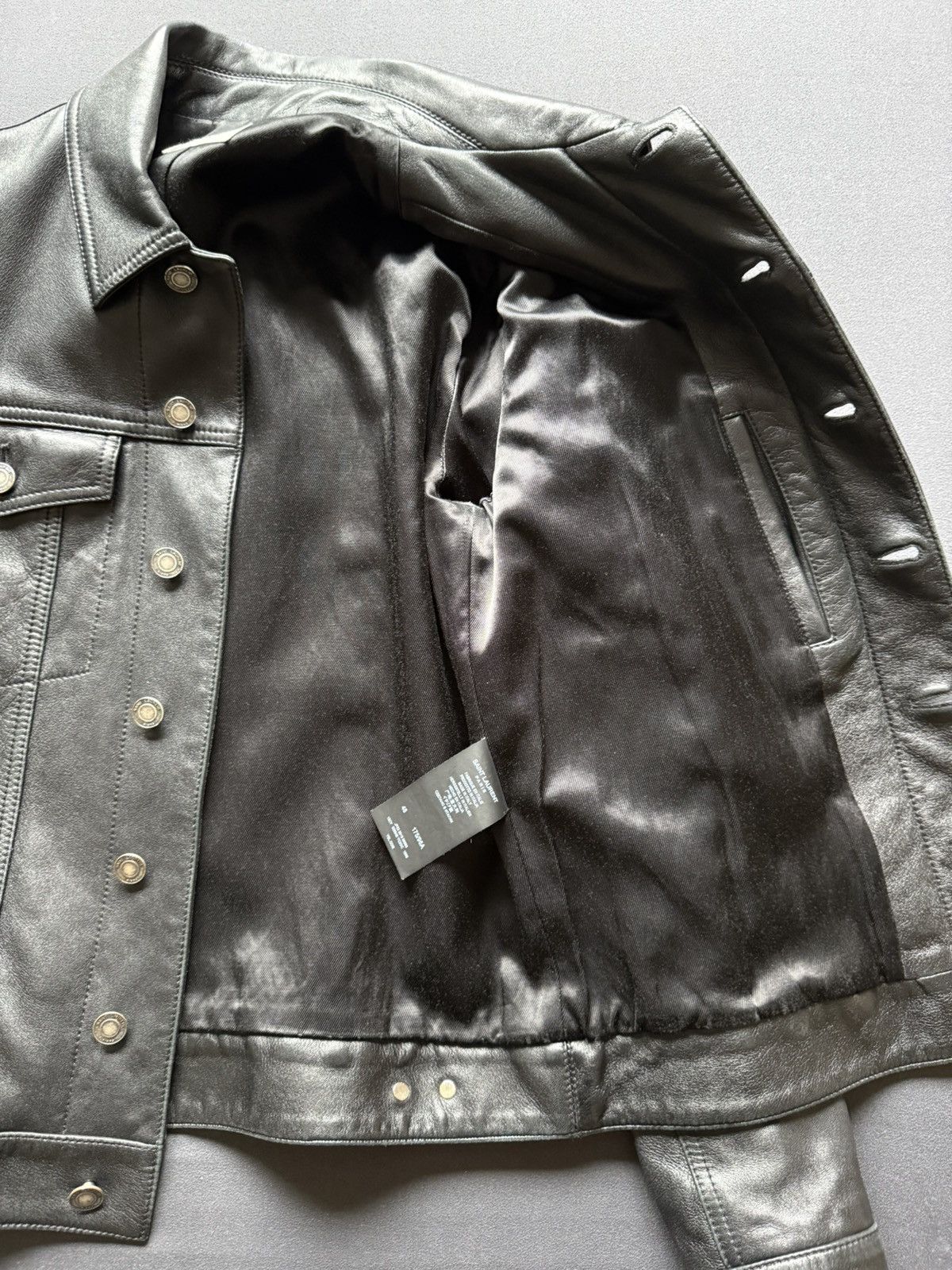 Saint Laurent Paris Saint Laurent Paris - Lamb skin Trucker Jacket - size 48 Size US M / EU 48-50 / 2 - 7 Thumbnail