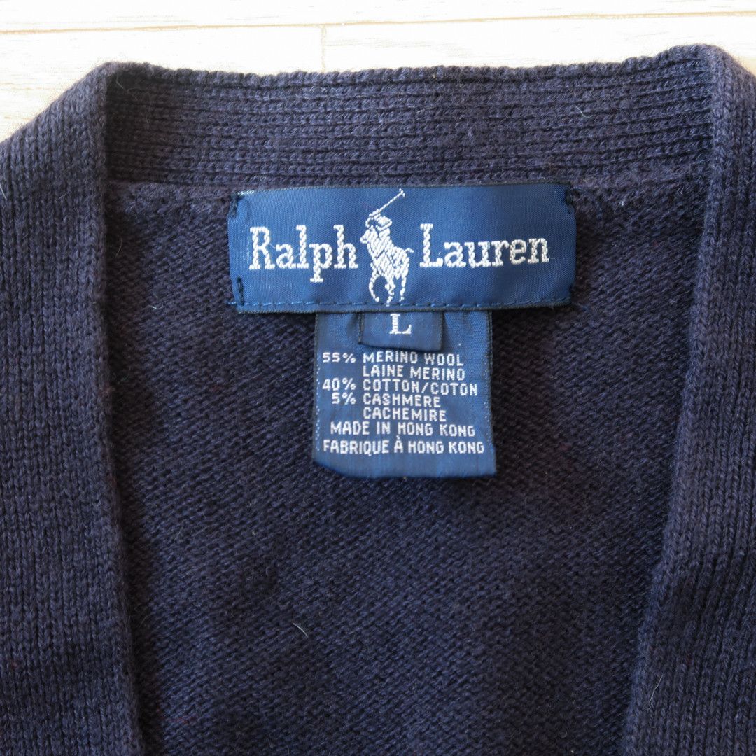 Polo Ralph Lauren Vintage Polo Ralphlauren Merino Wool Argyle Check Cardigan Size US L / EU 52-54 / 3 - 3 Thumbnail