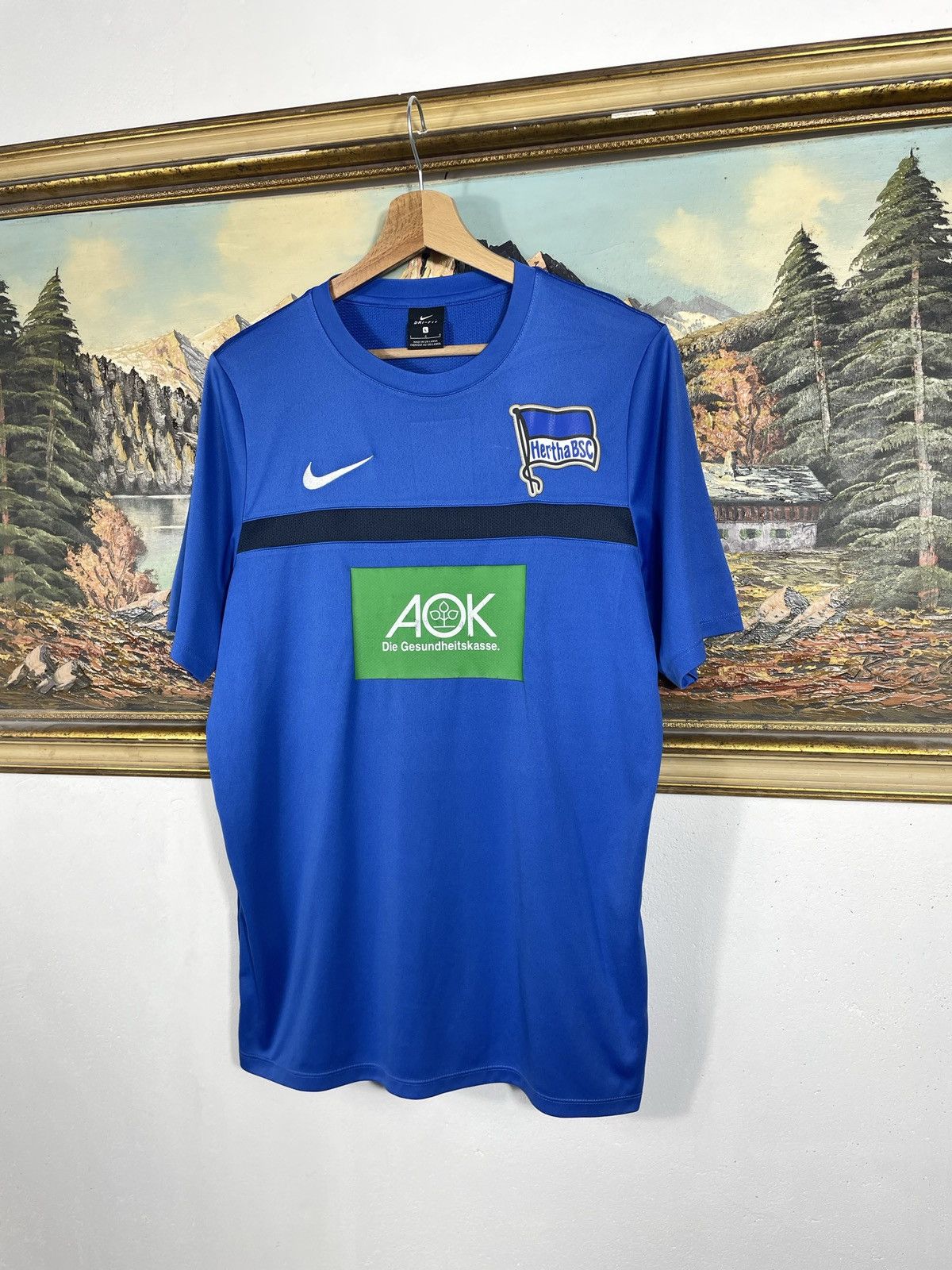 Nike Nike Hertha BSC Berlin T-shirt Tee Jersey Football Soccer Size US L / EU 52-54 / 3 - 2 Thumbnail