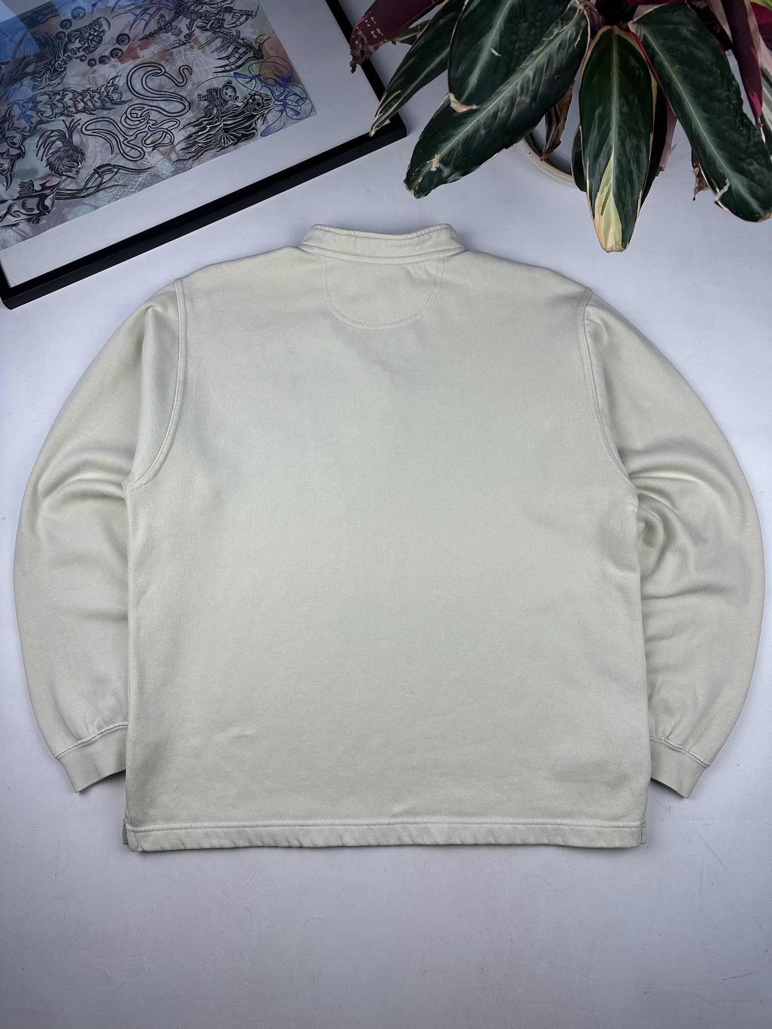 Nike Vintage y2k Nike Cream Beige Sweatshirt Size US M / EU 48-50 / 2 - 9 Thumbnail