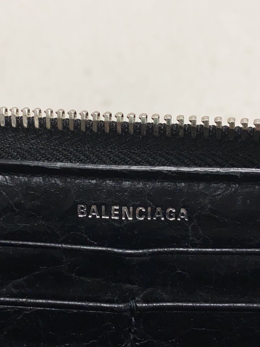 Balenciaga Balenciaga Sheep Leather Long Wallet Black Size ONE SIZE - 3 Thumbnail