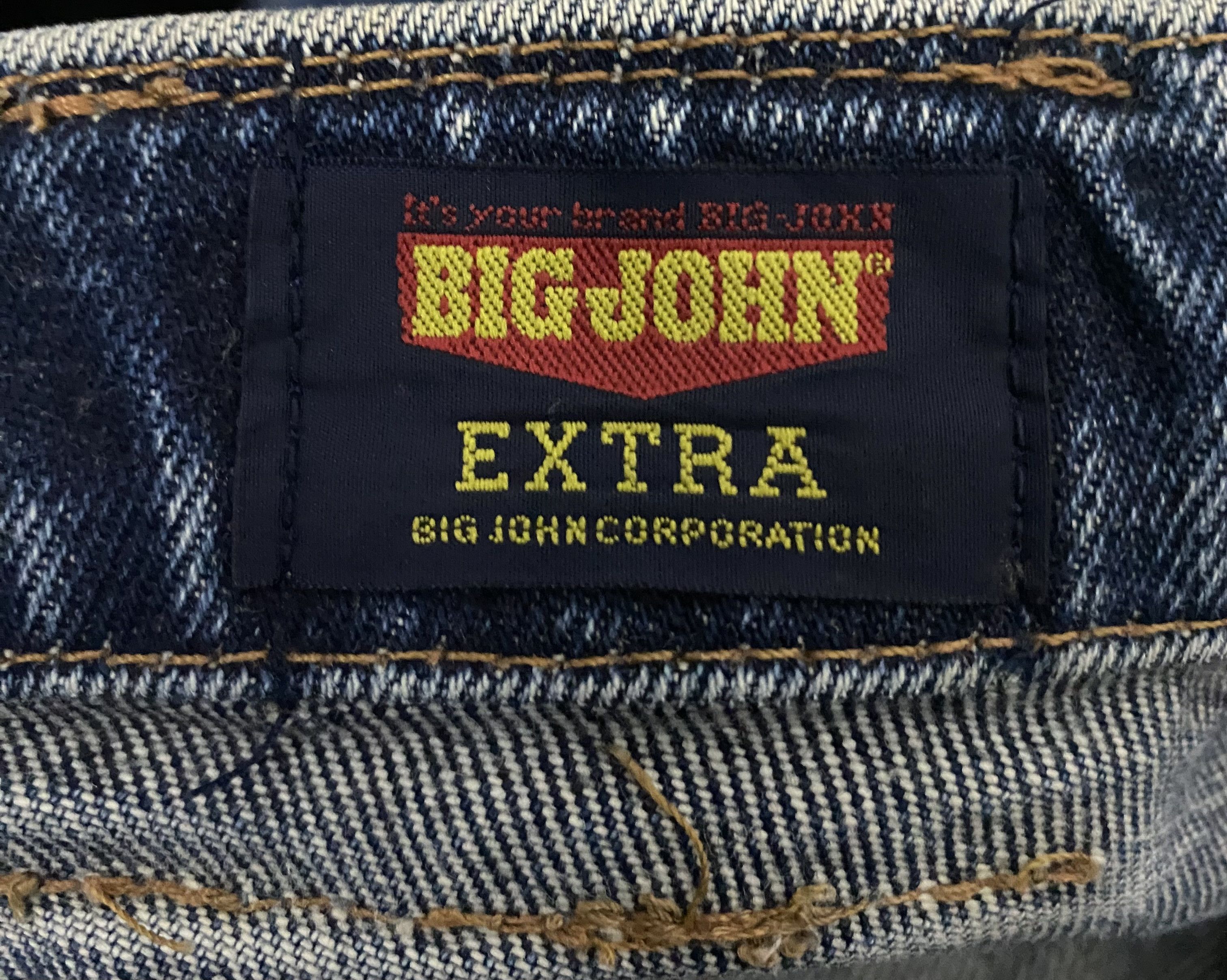 Big John 90s BIG JOHN EXTRA Japan Denim Distressed Worn Faded Jeans Size US 29 - 13 Thumbnail