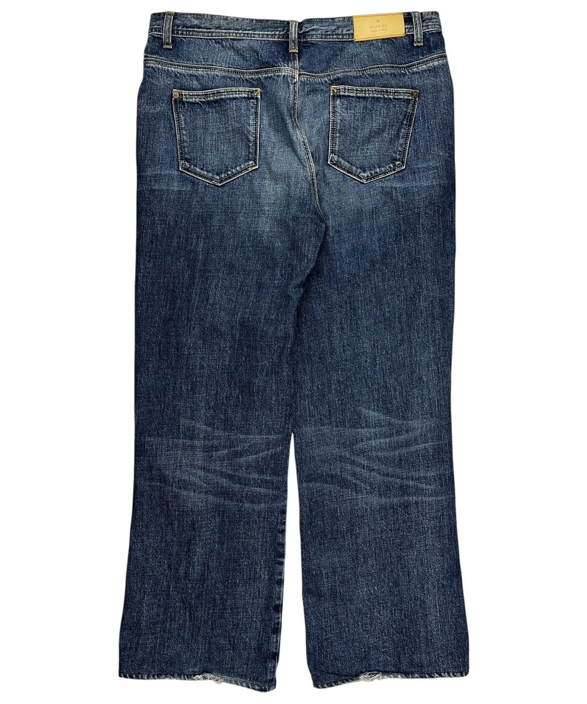 Gucci Gucci Tom Ford Horsebit Wide Leg Bootcut Denim Jeans Size US 34 / EU 50 - 2 Thumbnail