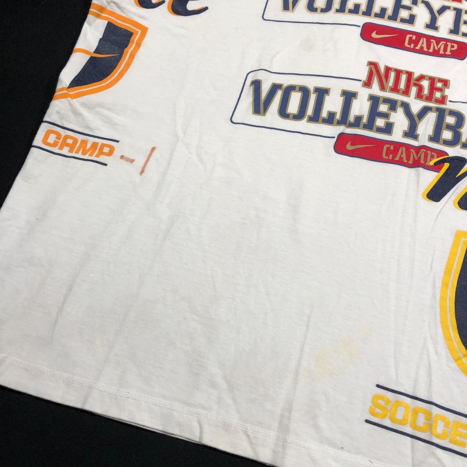 Nike × Vintage Vintage 90s Nike Volleyball Camp Tee T Shirt White Size XXL Size US XXL / EU 58 / 5 - 5 Thumbnail