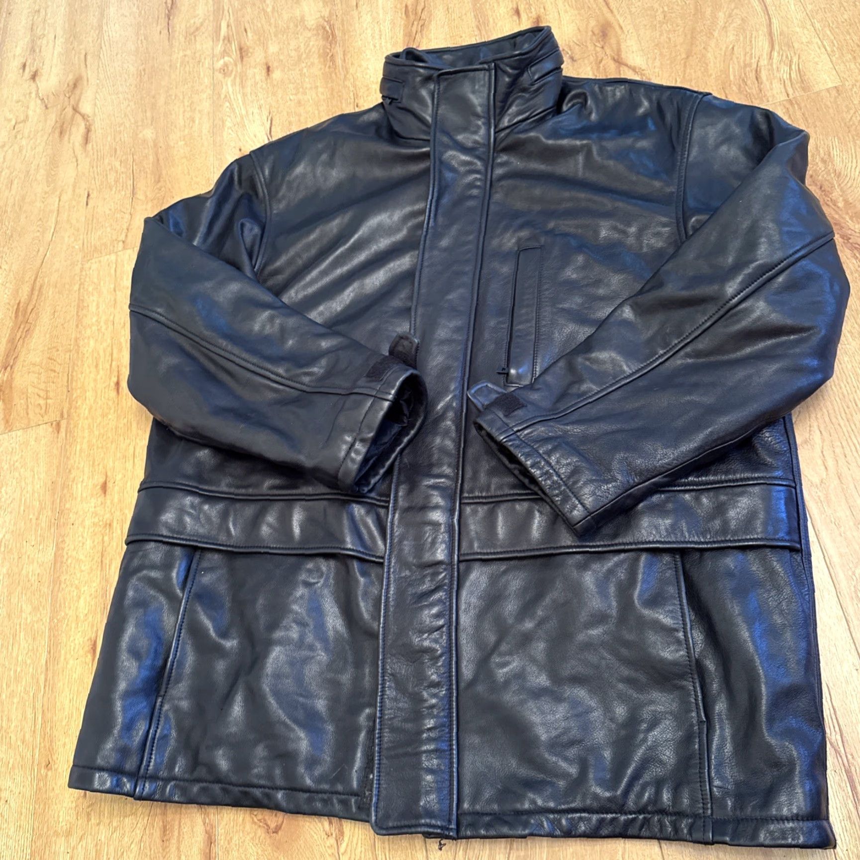 Andrew Marc VINTAGE Andrew Marc Jacket Bomber Jacket Leather Black XL Men Size US XL / EU 56 / 4 - 7 Thumbnail