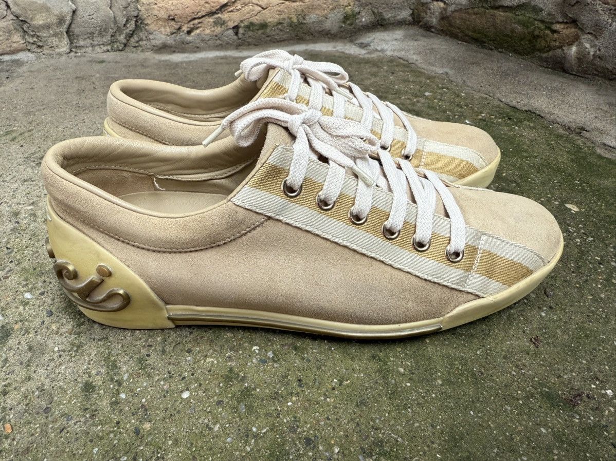Gucci ✨Gucci✨(168038) Boulevard Script Logo Sneakers Euro-37 Size US 7 / IT 37 - 3 Thumbnail