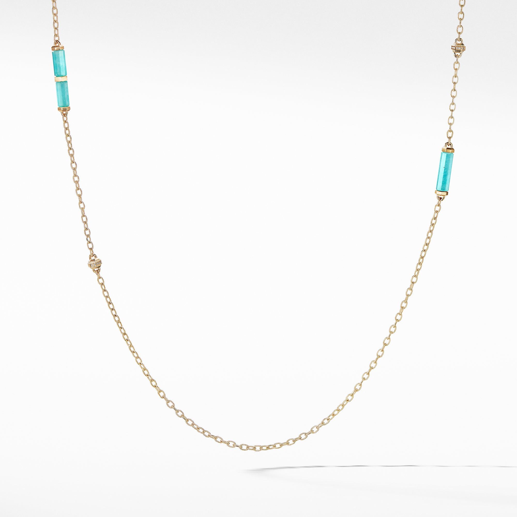 David Yurman o1w1db10325 Necklace in 18K Gold with Pave Diamonds Size ONE SIZE - 1 Preview