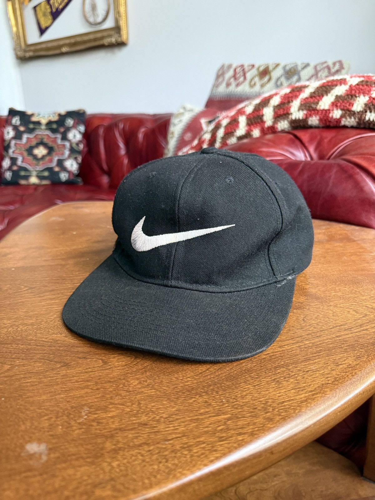 Nike Vintage 90s Nike Swoosh Embroidered Snapback Hat Size ONE SIZE - 1 Thumbnail