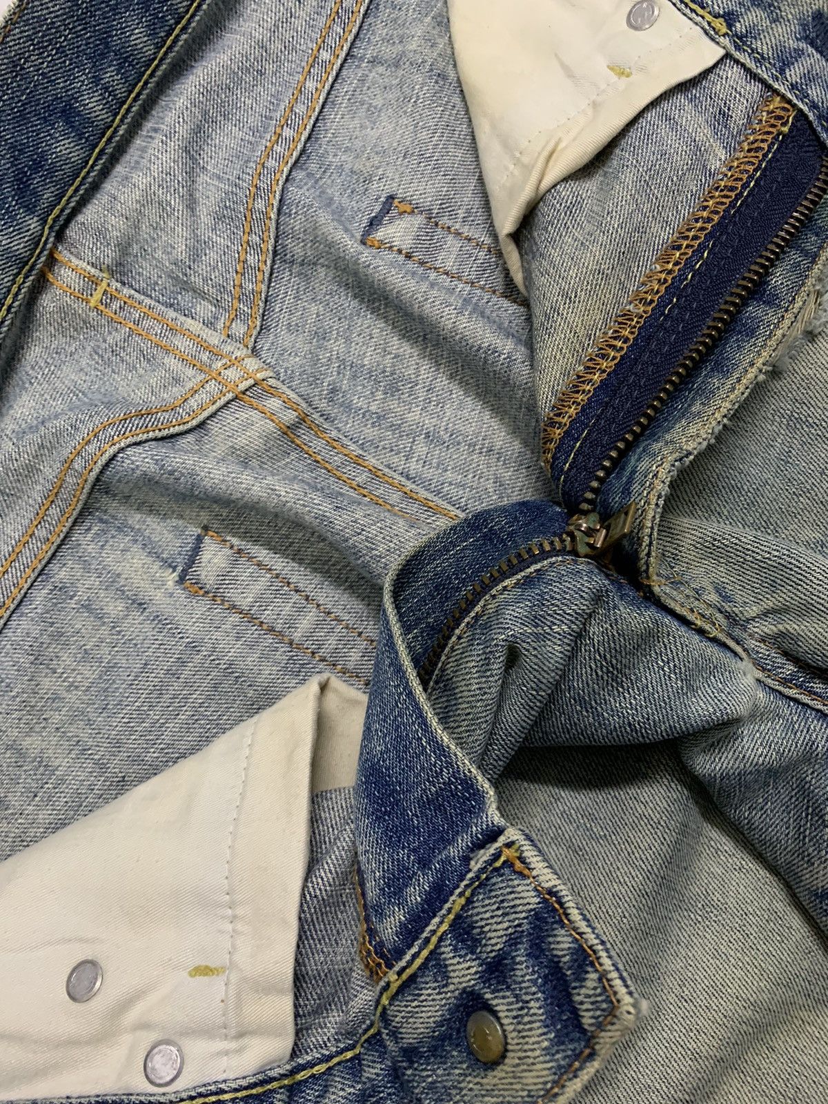 Jun Takahashi Vintage Uniqlo S003 Baggy Dirt Mud Washed Distressed Jeans Size US 32 / EU 48 - 19 Thumbnail