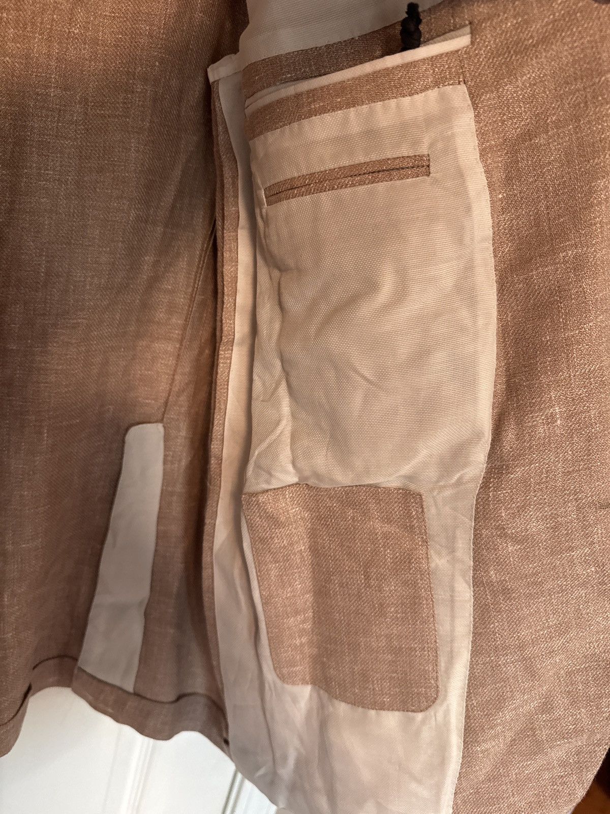 Ermenegildo Zegna Zegna Crossover Fairway linen, wool & silk blend sport coat Size 46R - 12 Thumbnail